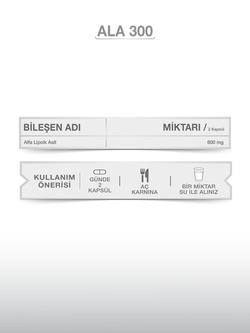GOODDAY ALFA LİPOİK ASİT (ALA 300)  60 KAPSÜL