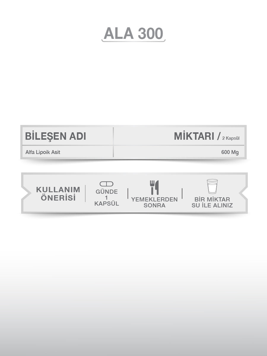 GOODDAY ALFA LİPOİK ASİT (ALA300)  60 KAPSUL