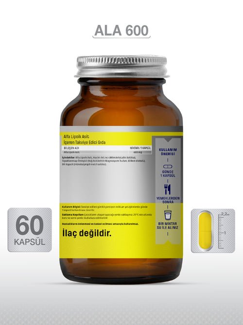 GOODDAY ALFA LİPOİK ASİT (ALA 600)  60 KAPSÜL