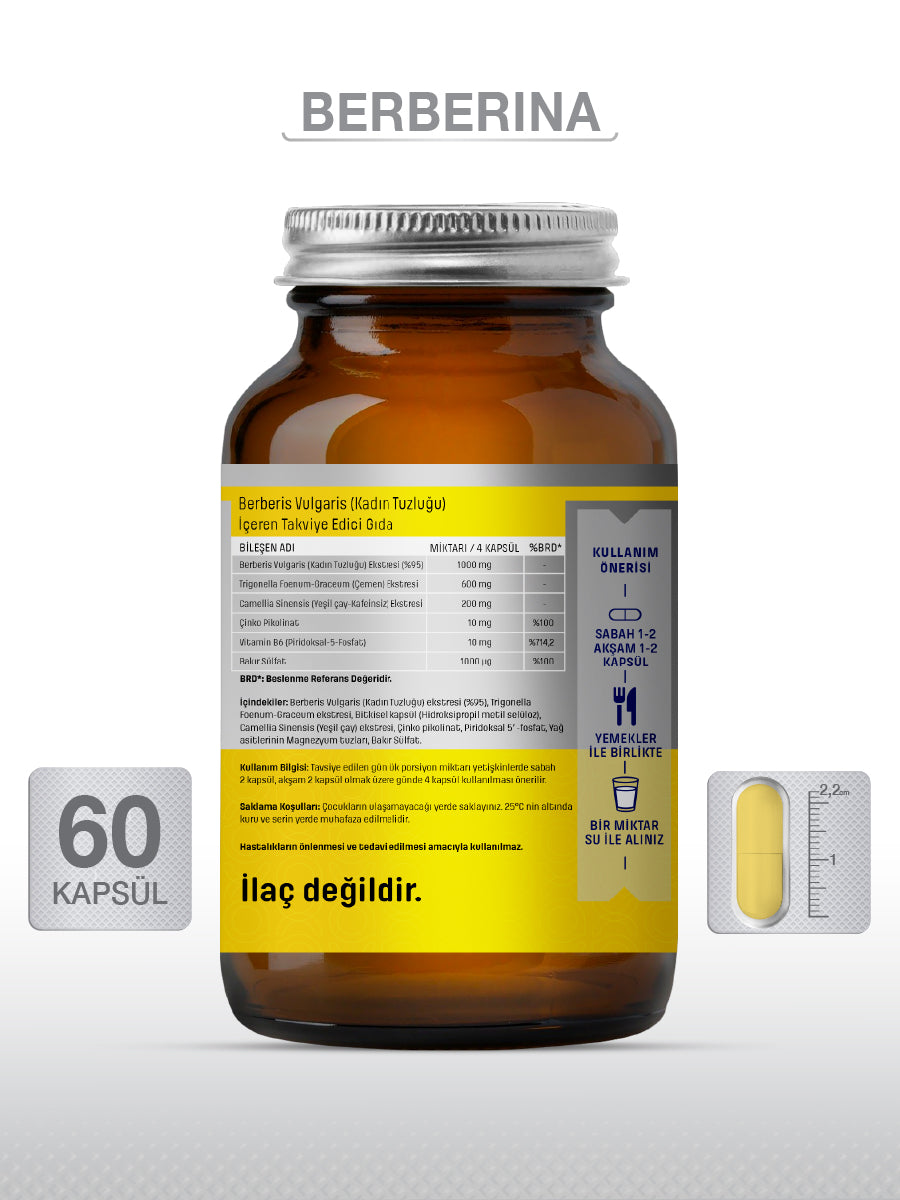 GOODDAY BERBERİNA KAPSÜL 60 KAPSÜL