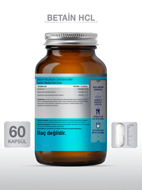 GOODDAY BETAİN HCL+ PEPSİN 60 KAPSÜL