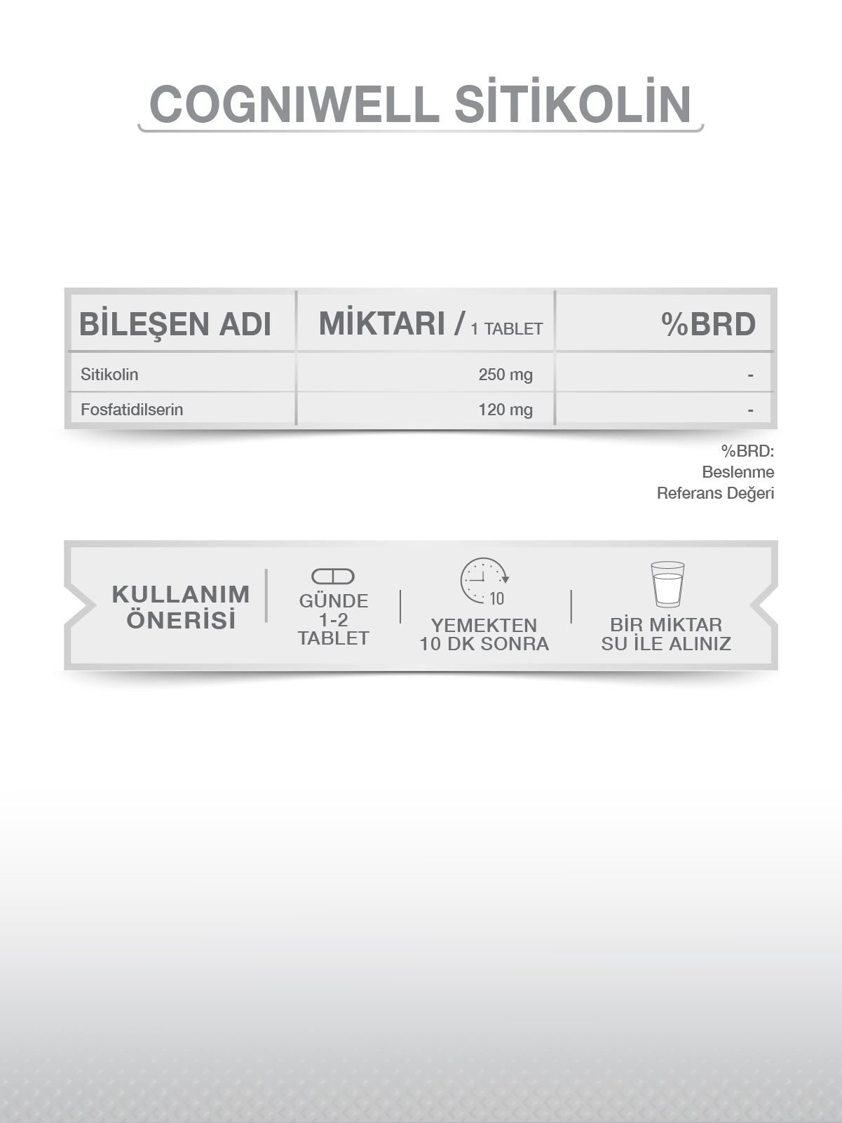COGNIWELL SİTİKOLİN 30 TABLET