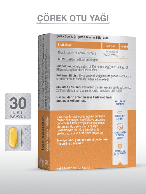 ÇÖREK OTU YAĞI 30 LİKİT KAPSÜL