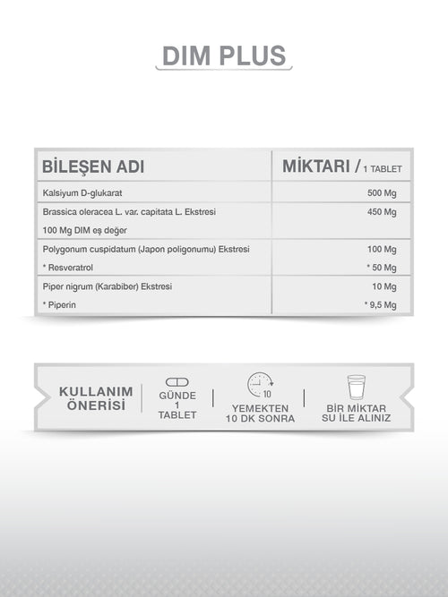 GOODDAY DIM PLUS 60 TABLET TAKVİYE EDİCİ GIDA