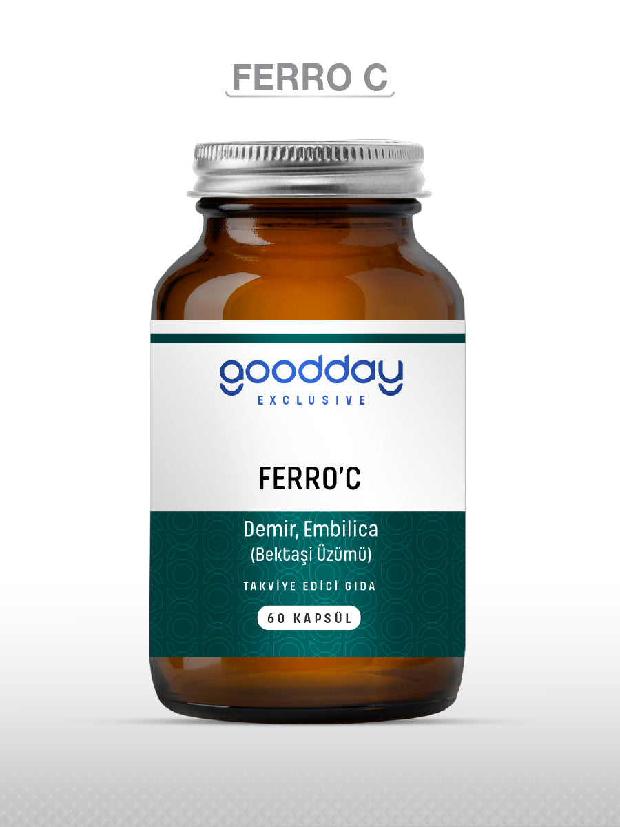 GOODDAY FERRO' C 60 KAPSÜL TAKVİYE EDİCİ GIDA