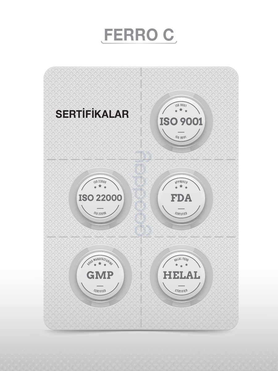 GOODDAY FERRO' C 60 KAPSÜL TAKVİYE EDİCİ GIDA