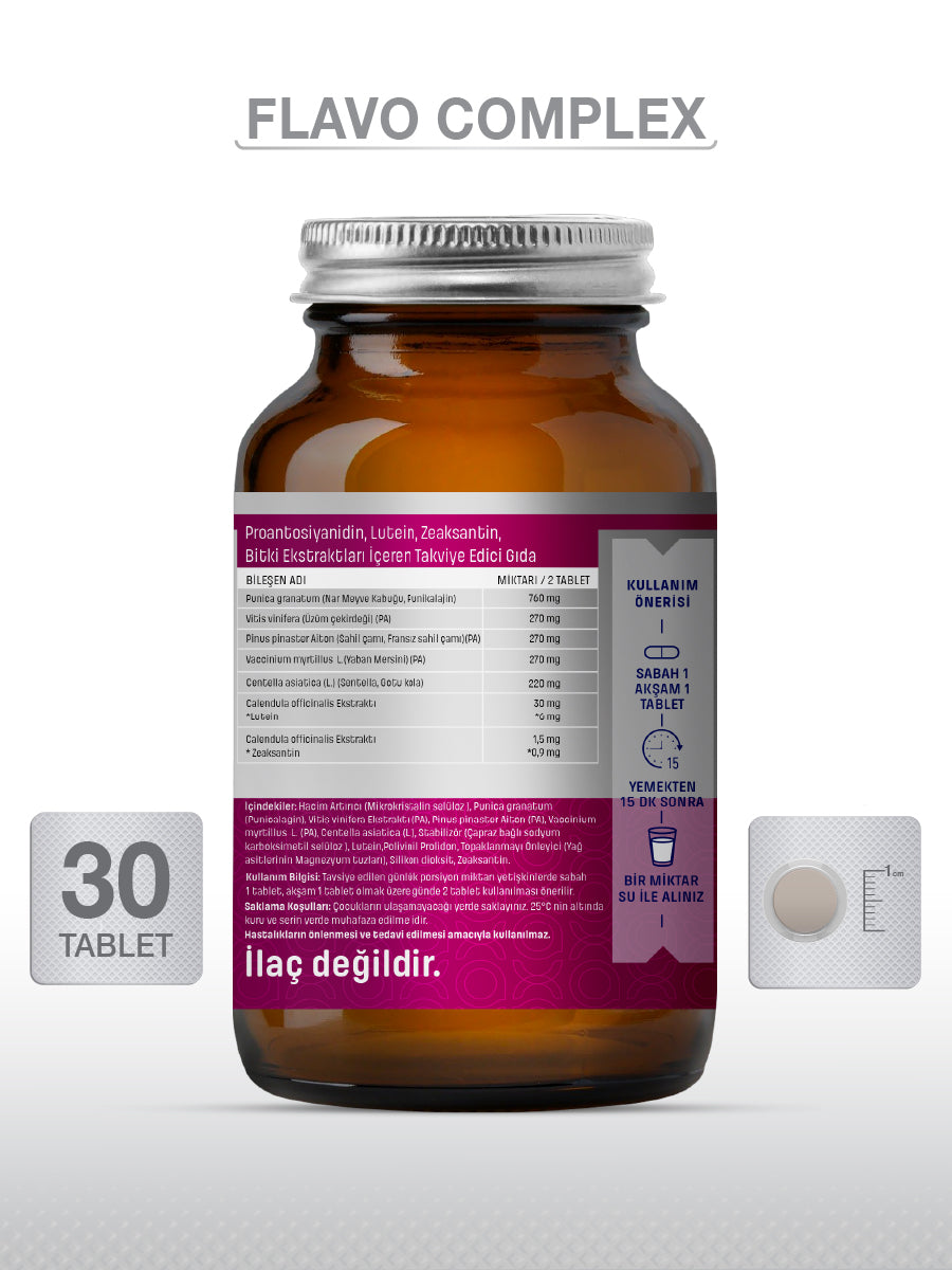GOODDAY FLAVO COMPLEX 60 TABLET TAKVİYE EDİCİ GIDA