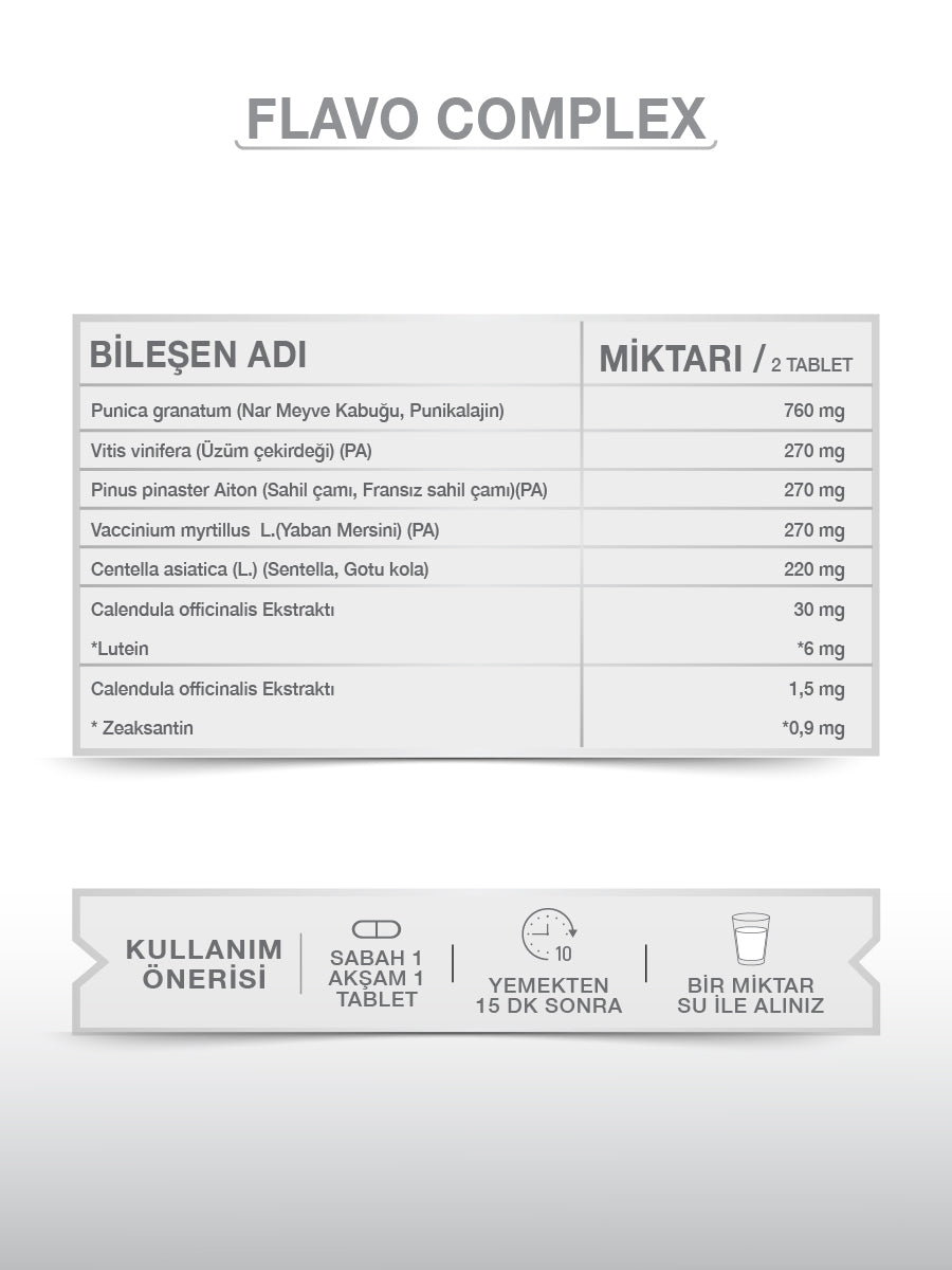 GOODDAY FLAVO COMPLEX 60 TABLET TAKVİYE EDİCİ GIDA