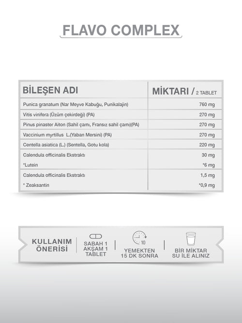 GOODDAY FLAVO COMPLEX 60 TABLET TAKVİYE EDİCİ GIDA