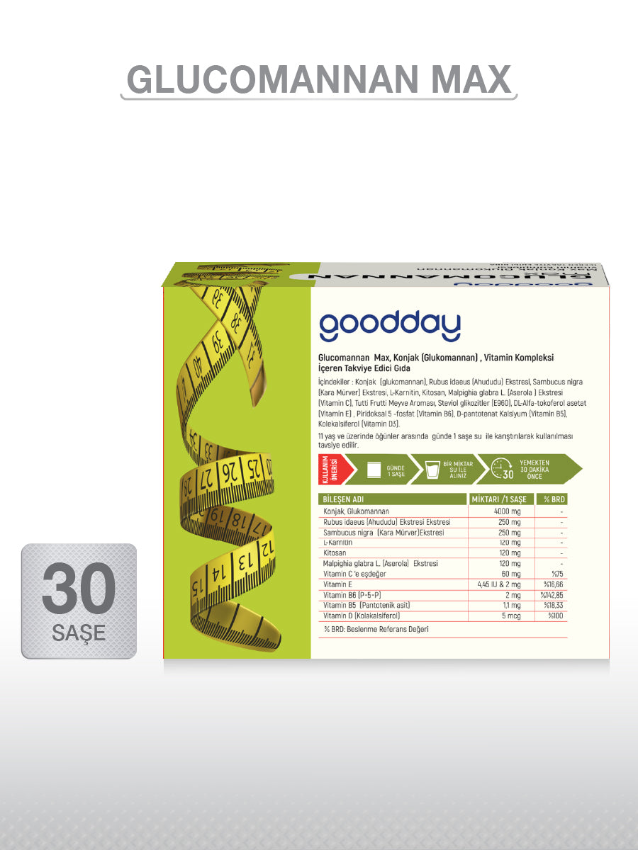GLUCOMANNAN 30 SAŞE