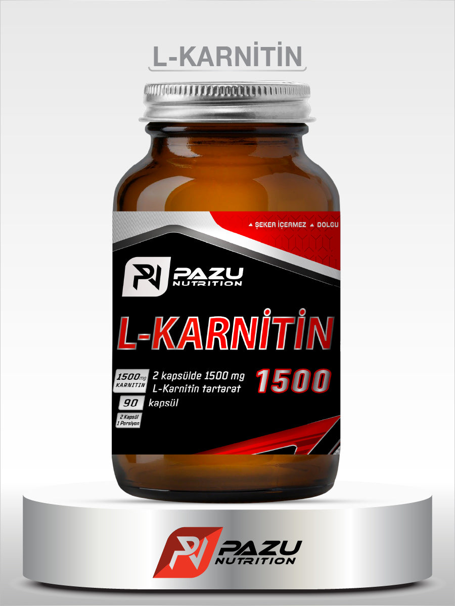 PAZU  L-KARNİTİN KAPSUL 1500 90 KAPSÜL SPORCU BESİNİ