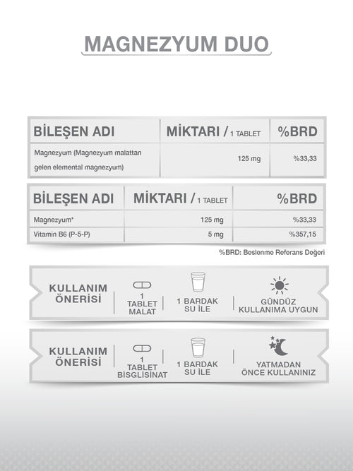 MAGNESIUM PLUS DUO 60 TABLET