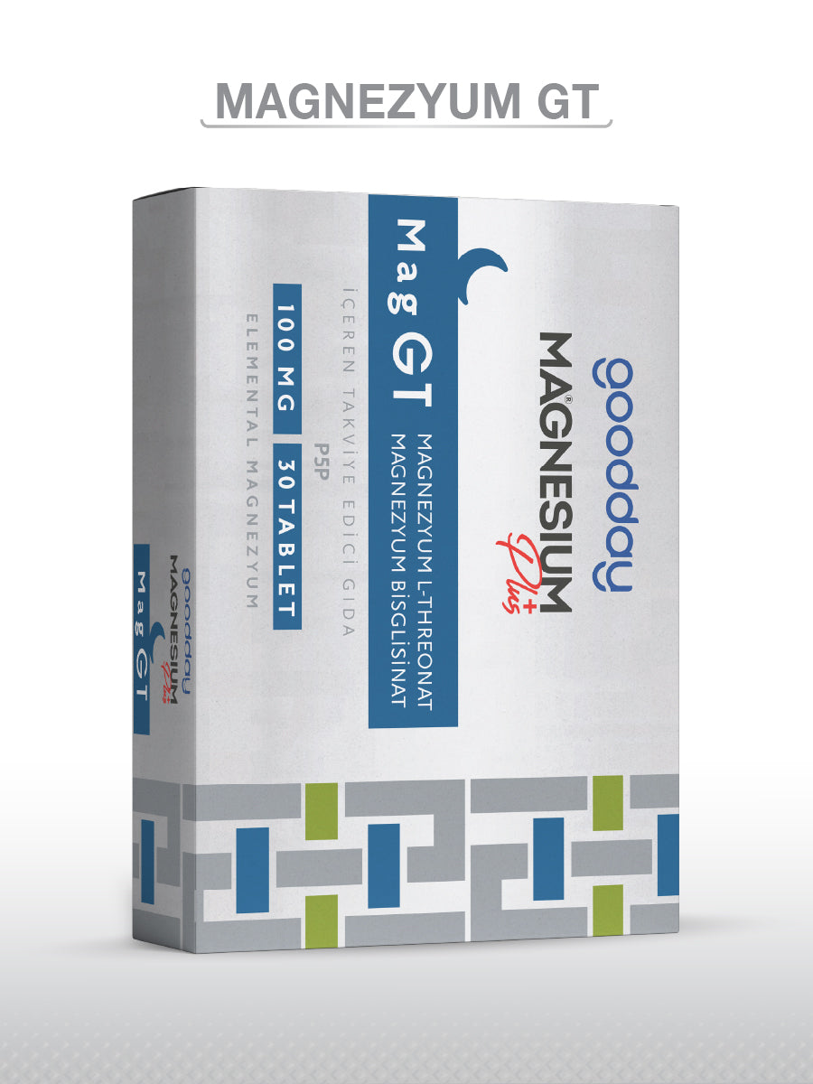 MAGNESIUM PLUS GT (Mg BİSGLİSİNAT - L-TREONAT) & P5P 30 TABLET
