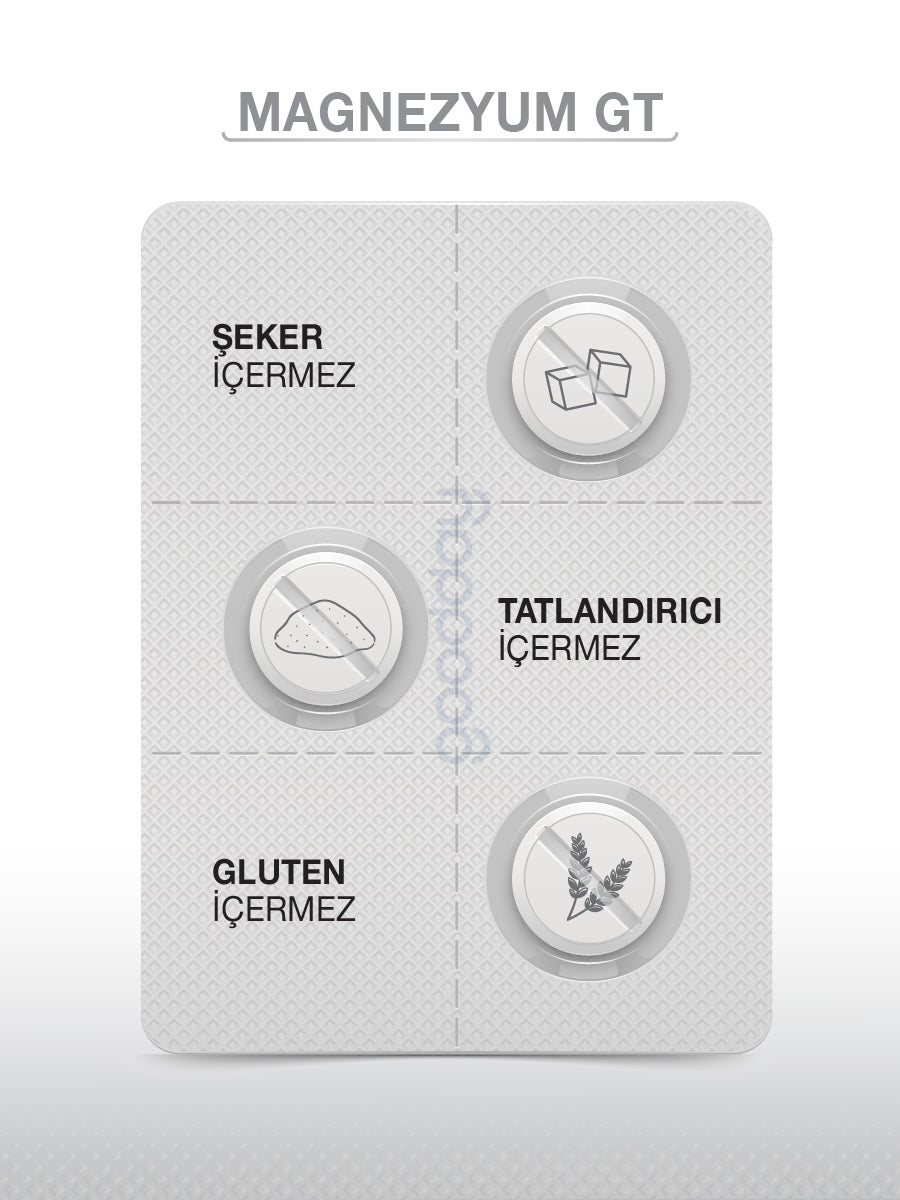 MAGNESIUM PLUS GT (Mg BİSGLİSİNAT - L-TREONAT) & P5P 30 TABLET