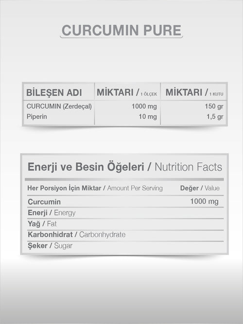 GOODDAY CURCUMİN POWDER 150 GR TAKVİYE EDİCİ GIDA