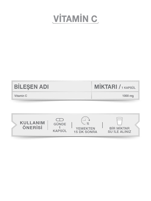GOODDAY VİTAMİN C 1000 MG 60 KAPSÜL
