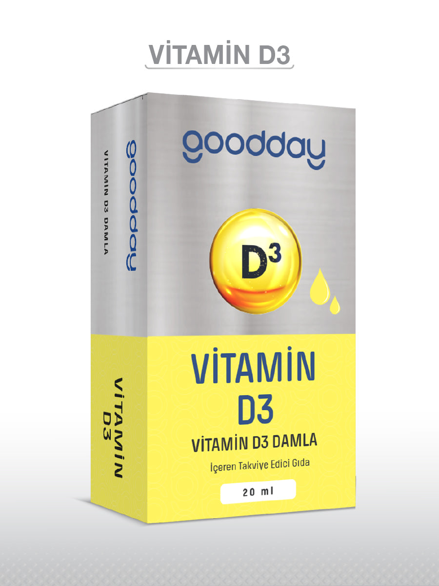 GOODDAY VİTAMİN D3 DAMLA 20 ML 1000IU