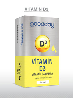 GOODDAY VİTAMİN D3 DAMLA 20 ML 1000IU