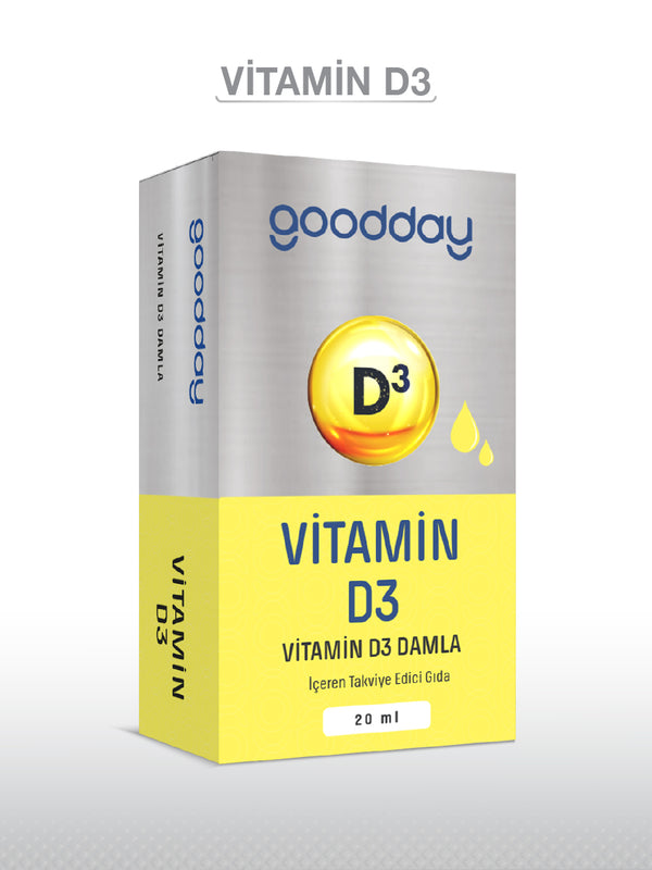 GOODDAY VİTAMİN D3 DAMLA 20 ML 1000 IU