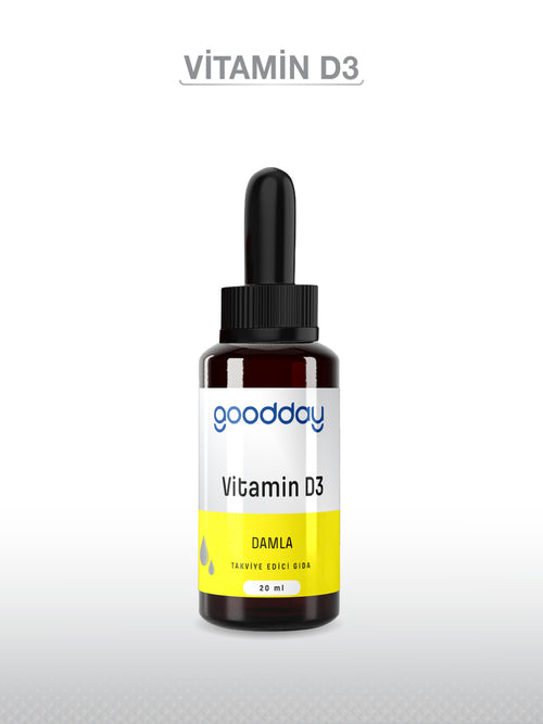 GOODDAY VİTAMİN D3 DAMLA 20 ML 1000IU